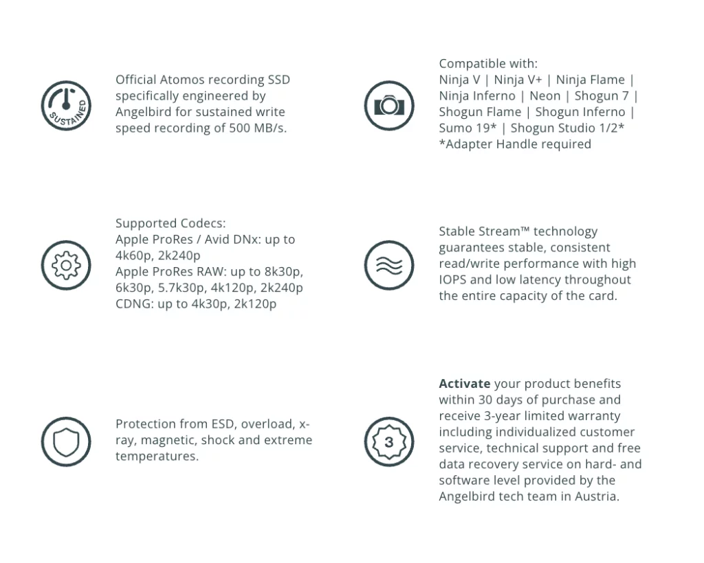 Angelbird AtomX SSD MINI คู่หูหน้าจอ Atomos สำหรับการบันทึกวิดีโอ 3 image 6