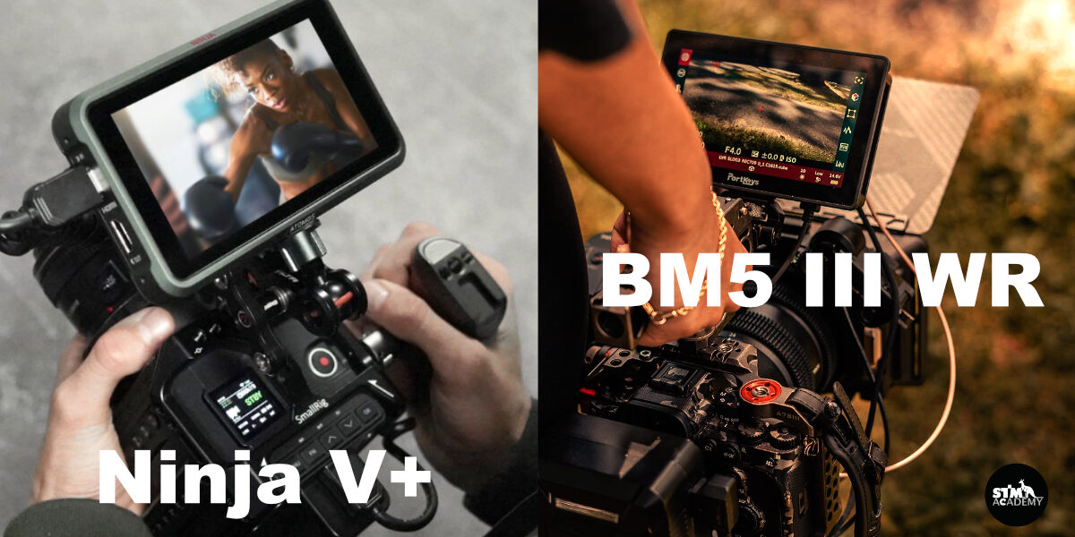 PORTKEYS BM5 III WR Monitor และ Atomos Ninja V+-1 PORTKEYS BM5 III WR Monitor และ Atomos Ninja V+-1