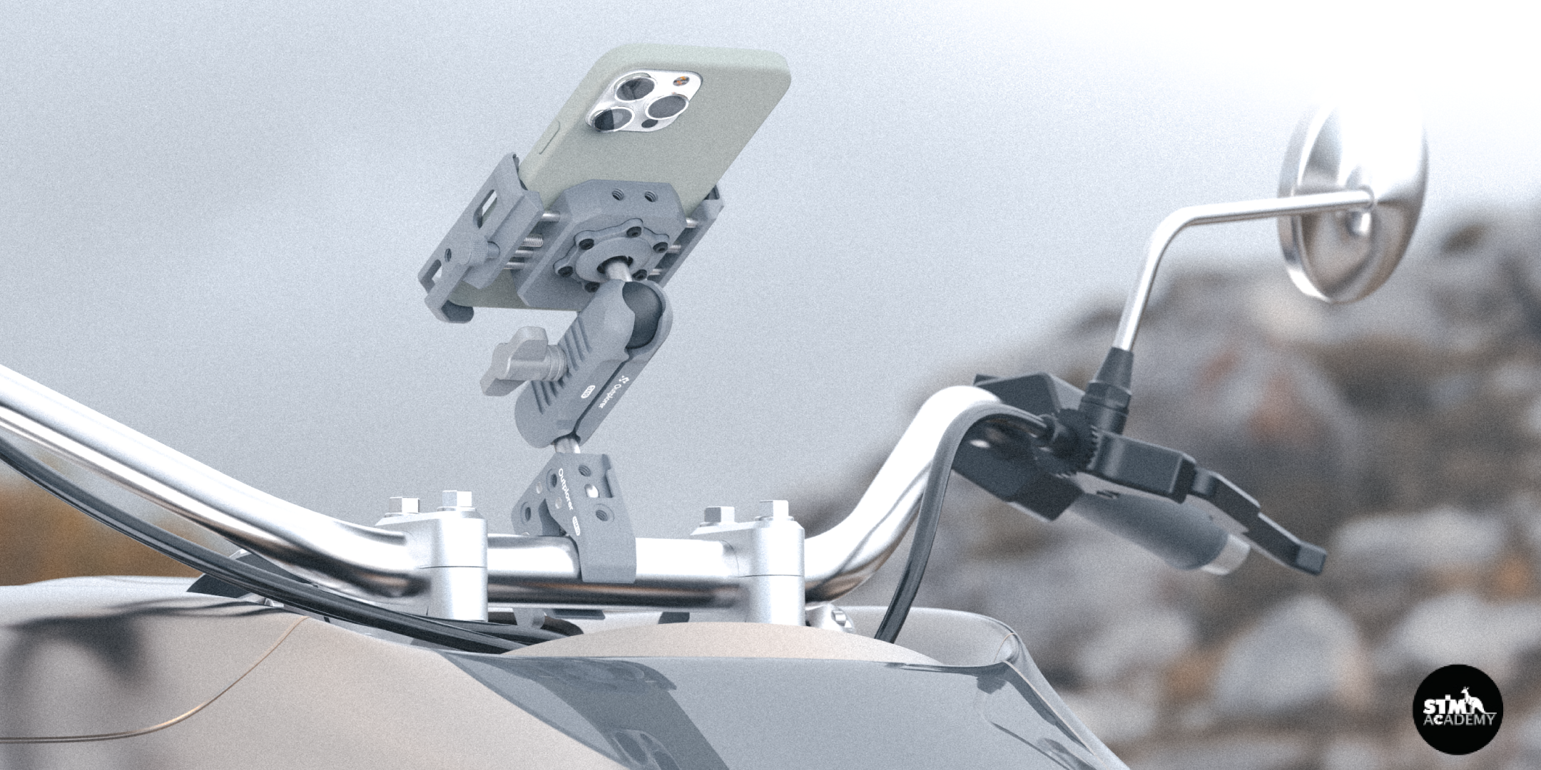 อุปกรณ์หนีบโทรศัพท์ Handlebar Clamp