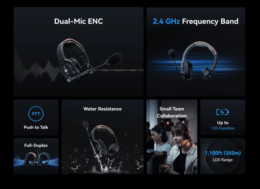 Dual-Mic ENC ในอินเตอร์คอม HollyLand Solidcom SE คืออะไร? 2 image 2 1