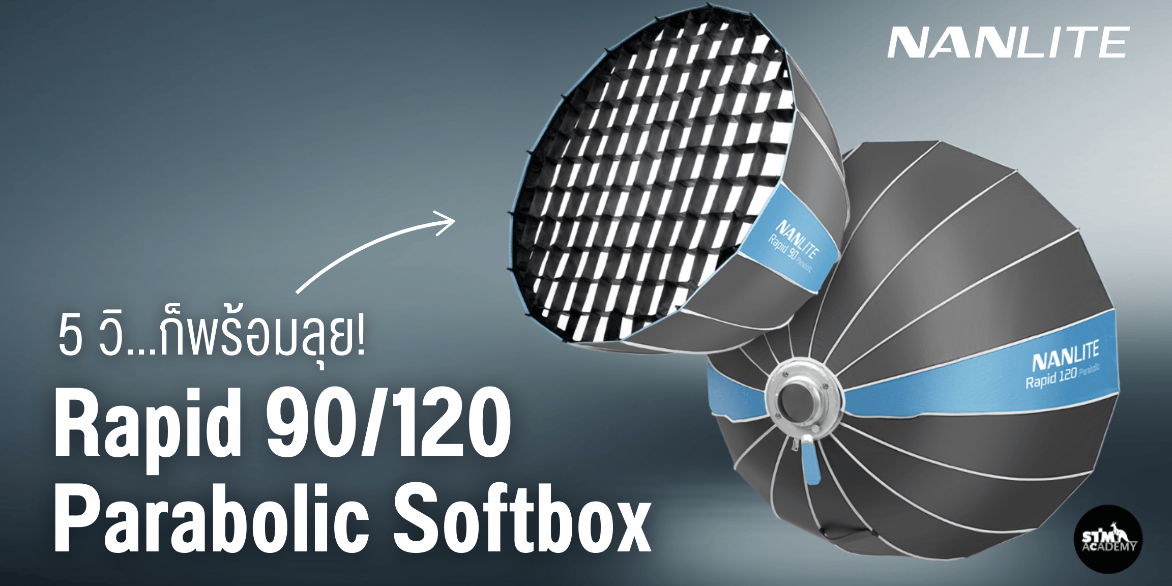 5 วิ...ก็พร้อมลุย! Rapid Parabolic Softbox