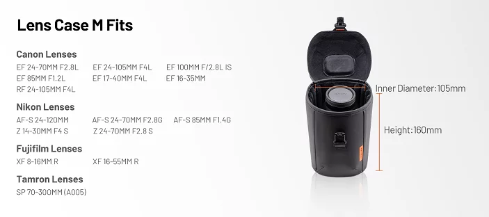 PGYTECH Lens Case กระเป๋าเลนส์คู่ใจ หยิบเลนส์ไว ถ่ายได้ทุกช็อต 5 PGYTECH Lens Case - Size M
