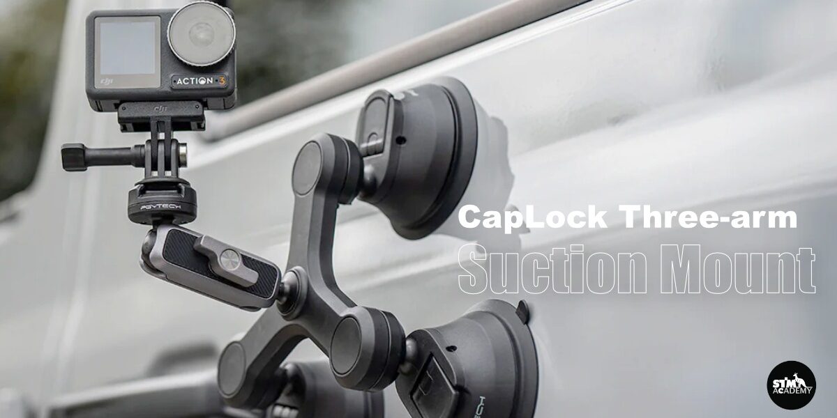 PGYTECH CapLock Three-Arm Suction Mount