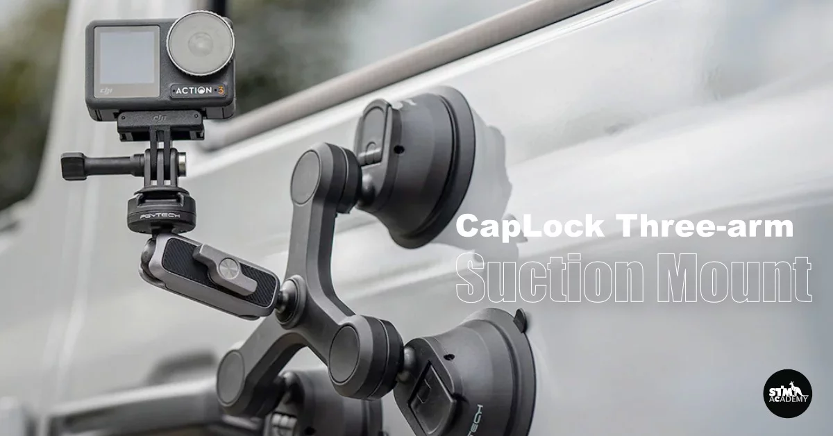PGYTECH CapLock Three-Arm Suction Mount